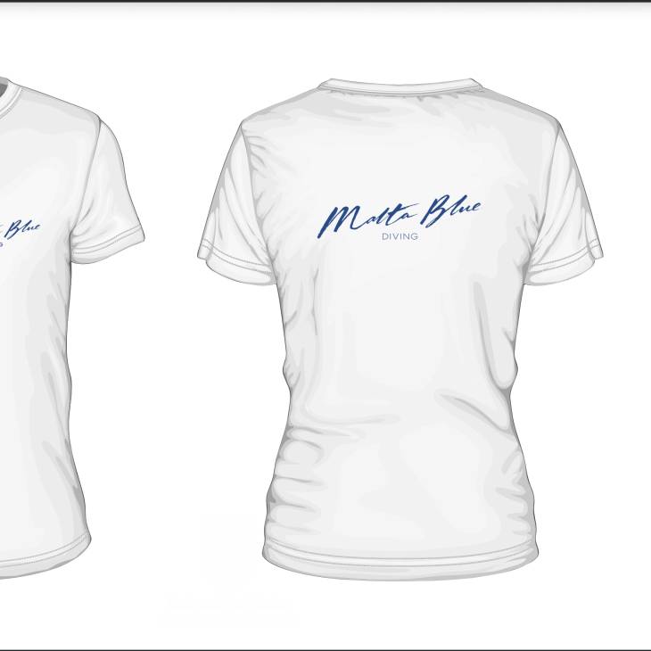 Malta Blue Diving T-Shirt/Bottle